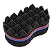 BEWAVE Barber Hair Sponge Brush Twist Make Dreads Locking Twist Coil Afro Curl Magic Locs Beauty Tool, 1 Pc
