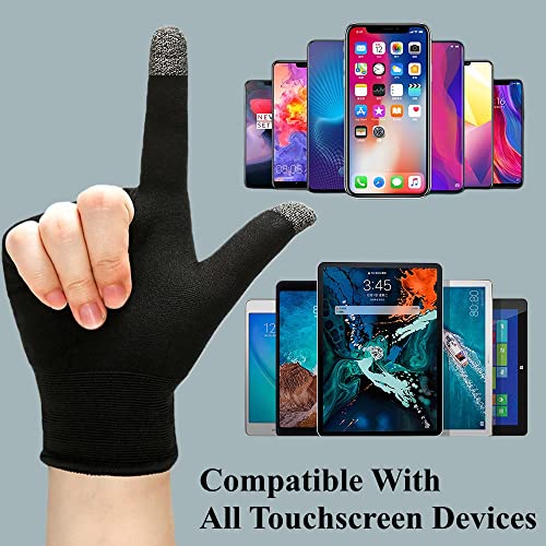 Rakizbe Touchscreen Gloves for Sweaty Hands, UltraThin AntiSweat