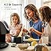 TaoTronics Air Fryer, 4.2 QT, 7 Cooking Presets, LED Touch Screen Kitchen Cooker, Air Oven With Detachable Basket & Cookbook, Nonstick Coatings, Dishwasher Safe