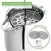 LINKYO Coffee French Press - Stainless Steel Coffee Maker 34oz, 1L