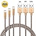 Deepcomp iPhone Cable,3Pack 3FT 6FT 10FT Nylon Braided Lightning Charger to Cable Data Syncing Cord Compatible with iPhone 7/7 Plus/6S/6S Plus,SE/5S/5,iPad,iPod Nano 7