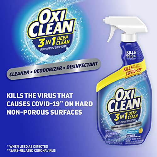 OxiClean 3in1 Deep Clean MultiPurpose Disinfectant, 30 oz (Pack of 2