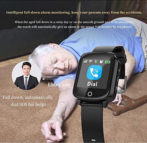 XIAOWANG Fitnesstracker, polshorloge met smartwatch, GPS-tracker, locator, voor oudere vrouwen en mannen, met smartwatch… - Image 4