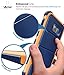 Galaxy S7 Edge Case, Vena [vArmor][Hard Armor Wave] Heavy Duty Protection [Shock Absorption] PC Bumper TPU Case Cover for Samsung Galaxy S7 Edge (Navy Blue)