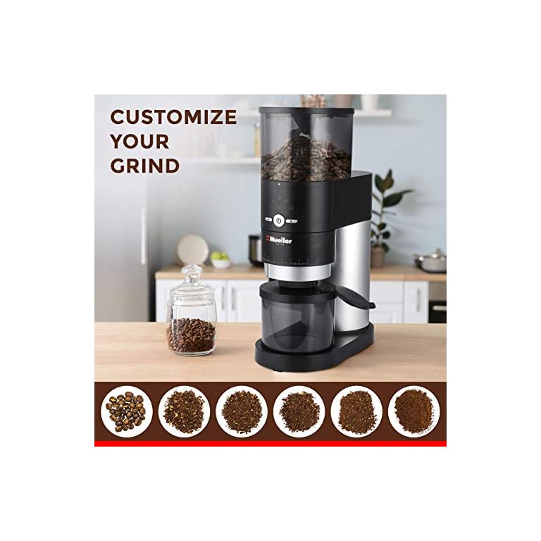 Mueller UltraGrind Conical Burr Grinder Professional Series