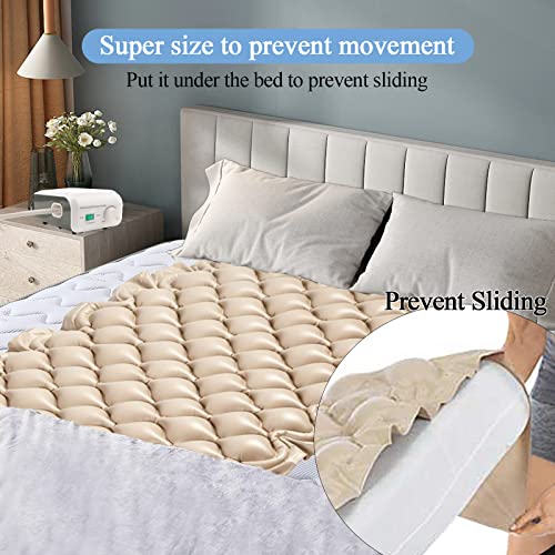 Alternating Pressure Pad Mattress Bed Sore Pad with Mattress Topper and Pump Inflatable Quiet Bed Mattress to Prevent Bed Sores for Hospital Bed Bedridden Patients and Sore Treatment
