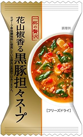 Amazon 一杯の贅沢 花山椒香る黒豚担々スープ 13 5g 8個 一杯の贅沢 スープ 通販