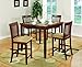 Coaster Normandie 5 Piece Counter Height Table Set