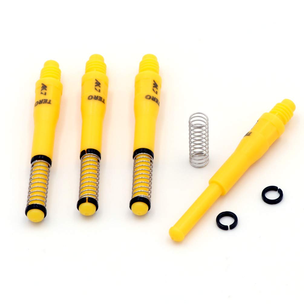CUESOUL TERO AK7 Yellow Dart Stems Darts Shafts Built-in Spring Telescopic,Set of 4 pcs-M (CS-AK7+4) — image 1