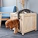 Petsfit Indoor Wooden Pet House for Small Dog and Cat, 1-Year Warranty