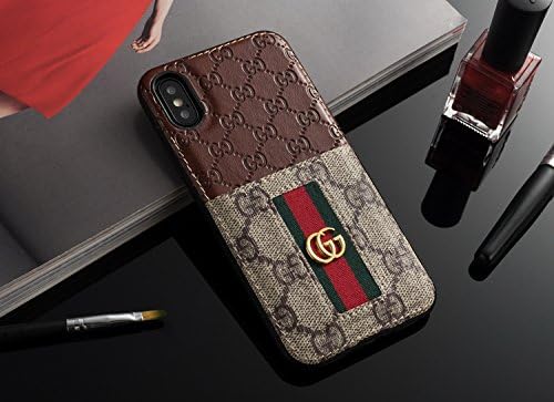 iPhone Xs MAX -US Fast Deliver Guarantee FBA- Luxury PU Leather Style Case Cover for Apple iPhoneXS MAX Only (Card Slot Brown)