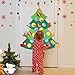 DomeStar Advent Calendar, Countdown up to 25 Days Christmas Tree Calendar Felt Hanging Decorations
