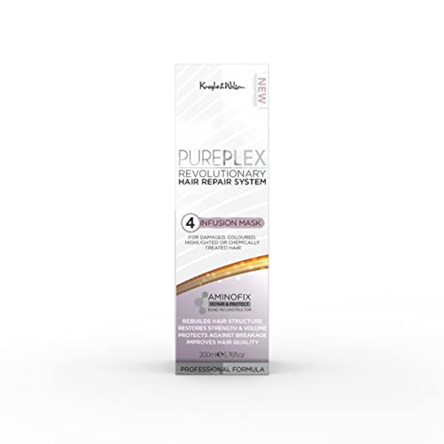 PurePlex Revolutionary Hair Repair System No 4 Infusion Mask 200ml. Deep Conditioning Treatment. Bond Hair Building formula for all hair types.