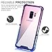 BAISRKE Galaxy S9 Case, Shock Absorption Flexible TPU Soft Edge Bumper Anti-Scratch Rigid Slim Protective Cases Hard Plastic Back Cover for Samsung Galaxy S9 - Blue Purple Gradient