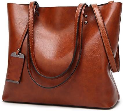 Itomoro Fashion Top Handle Handbags Shoulder Bag Satchel Messenger Tote Bag for womens Brown