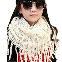 Eforstore Unisex Baby Infant Kids Toddler Boys Girls Warmer Fall Winter Thick Knit Wool Soft Infinity Scarf Neck Long Scarf Shawl