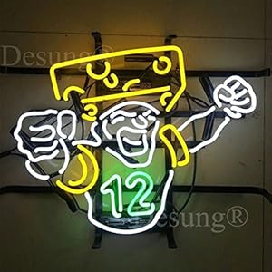 Desung New 24″x20″ AARON-R Sports GBP Team Neon Sign Man Cave Signs Sports Bar Pub Beer Neon Lights Lamp Glass Neon Light DX04 51WXSBVZdTL