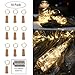 Barisc Wine Bottle Lights with Cork, 10 Packs LED Fairy Lights Battery Operated 6.5ft 20 LEDs Silver Copper Wire (Warm White, Waterproof)