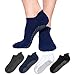 Non Slip Non Skid Socks for Women and Men– 4 Pack Pilates Yoga Grip Socks