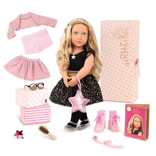 Our Generation 18-Inch Fashion Doll Stella, 3 Outfits, Gift Box, Dolls
