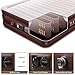Queen Air Mattress, Raised Elevated Double High Airbed for Guest, Blow Up Inflatable Upgraded Air Mattresses with Built-in Pump & Pillow