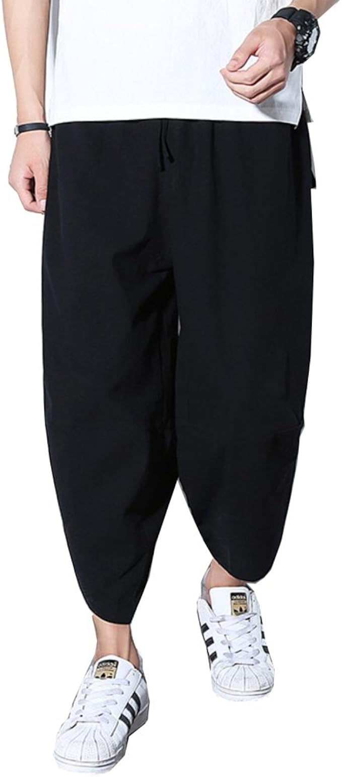 Amazon 中国スタイルのメンズパンツルーズカジュアルパンツサイズ2xl A07 浴衣 通販
