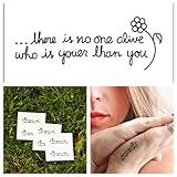 Temporary Tattoo Quote (Set of 2)