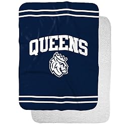 Queens University of Charlotte Primary Logo Stripes