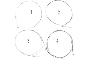 Generic Extra 1st E Violin Strings Full Set 4/4 Ball End Stainless Steel German Silver Wound