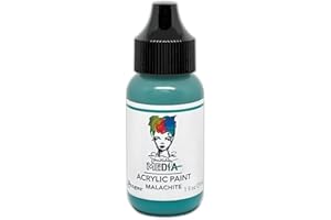 Dina Wakley Media Heavy Body Acrylic Paint 1oz-Malachite