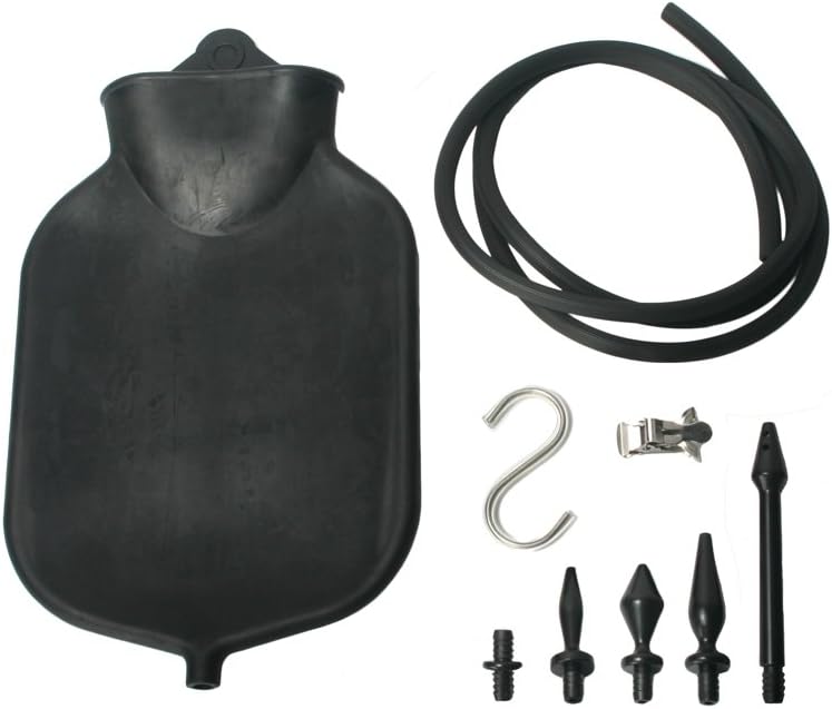 Clean Stream Deluxe Black Enema Set Personal Douching Kit Black BigaMart