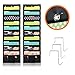 Hanging Wall File Organizer | Cascading Heavy-Duty Folder Holder with Divider, for Office, Home or School Wall – Each has: 10 Deep Pockets, 2 Small Pockets for Accessories & 3 Over The Door Hooks