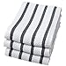 Now Designs 218213 Basketweave Kitchen Towel, Set of Three, Black, 3 Count