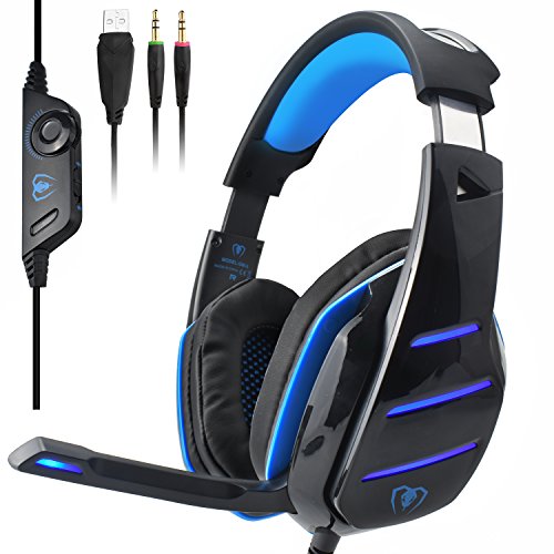 PS4 xbox one Gaming Headset with mic , LED over ear PC headphones and Professional Noise Isolation for Cooler Gaming and Multimedia compatible with Laptop PS4 xbox one Gaming Headset with mic , LED over ear PC headphones and Professional Noise Isolation for Cooler Gaming and Multimedia compatible with Laptop