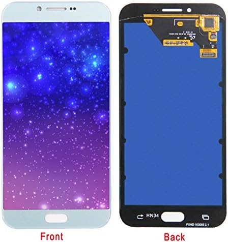 HJSDtech LCD Display Screen Touch Screen Digitizer Assembly Replacement for Samsung Galaxy A8/A8000 (White)