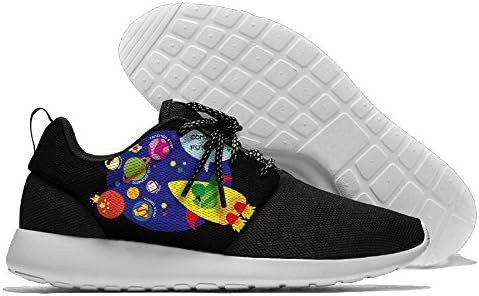 Univers Man's Mesh Running Shoes Leisure Sports Print Breathable Light Weight Lace Up Sneakers