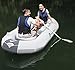 Bestway HydroForce Marine Pro Inflatable Jon Boat | Raft Includes Oars, Cushioned Seats, & Built-in Storage Compartment | Fits Up to 3 People