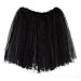 My Lello Black Big Girls Tutu 3-Layer Ballerina (4T-10yr)