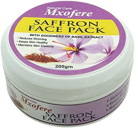 Mxofere Natural Care Saffron Face Pack With Goodness Of Basil Extract –7.0 Ounce