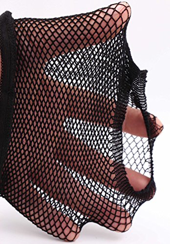 5 Pack Wig Caps - LeBeila Black Breathable Mesh Net Nylon Weaving Wig Cap Stretch Liner Snood No Slip Open End For Men/Women Long & Short Hair Bulk Cosplay Wigs Making Accessories Fishnet Hairnets