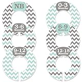 6 Baby Girl Nursery Closet Clothing Size Dividers