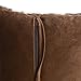 North End Decor Faux Fur Cowhide Plush Throw Pillow 18