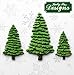 Katy Sue Fir Trees Silhouettes Silicone Mold for Cake Decorating & Crafts - Makes 3 Sizes of Tree all with Depth of 0.16 inch - Large: 3 x 2 inch, Medium: 2.4 x 1.5 inch, Small: 1.9 x 1.2 inch