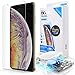 Screen Protector, Full Cover Tempered Glass Shield [Dome Fix] New Slide Easy Install and Repair Kit by Whitestone for Apple iPhone 10s Max (2018) - 1 Pack