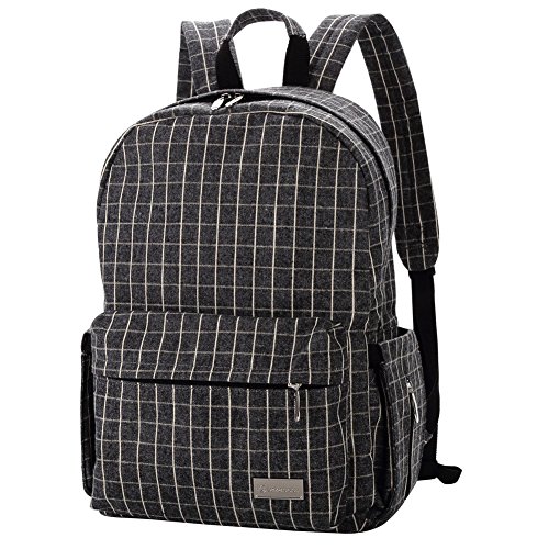 Leke Diaper Backpack with Changing Pad and Stroller Clip for Mom and