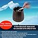 LOTUS LIFE Ashterior Ashtray with lid for cigarettes windproof stainless steel outdoor indoor Copper Brown (Large)