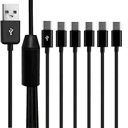 SplendoRoute Multi Charging Cable, USB C Splitter