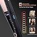 Hair Straightener and Curler with Negative Ions – Dual Voltage Flat Iron for Hair, 1-inch Straightening Iron, 2 in 1 Straightener and Curling Iron with 10 Heat Setting by PRITECHthumb 3