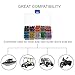 Car Fuses 100pcs Assorted Standard Blade Fuse Set 2A 3A 5A 7.5A 10A 15A 20A 25A 30A 35A, OUHL Auto Truck Fuses Kit SUV Boat Automotive Replacement Fuse, Puller Included