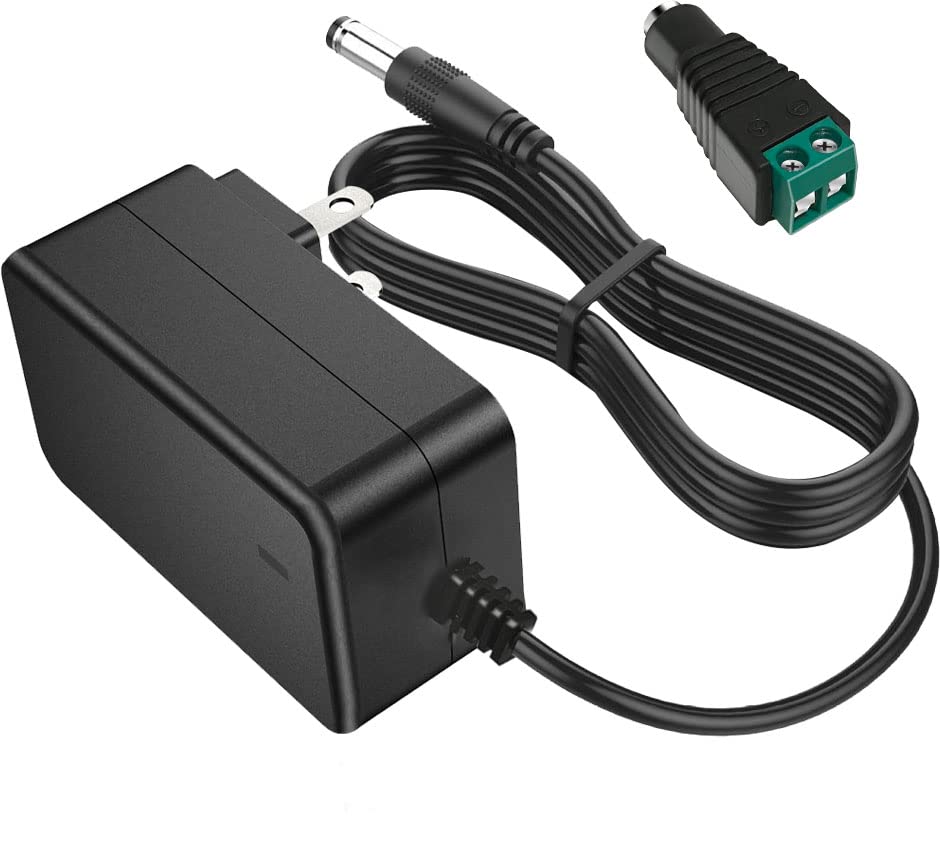 Photo 1 of 24V 1.5A Power Supply 36W AC 100-240V to DC 24Volt 1.5Amp Wall Adapter Converter Transformer with 5.5x2.5mm/2.1mm Plug for LED Strips LED Floor Lamp CCTV Cameras Massage Gun